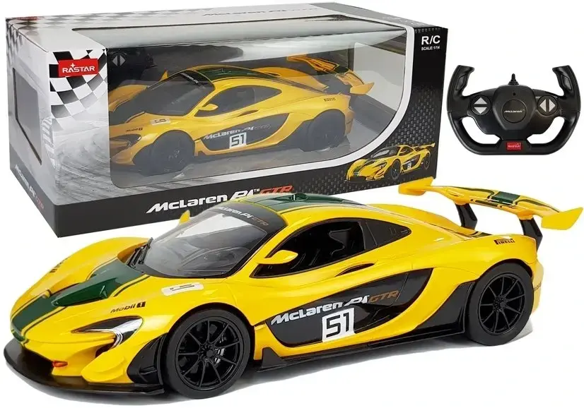 Mamido RASTAR RASTAR Auto na dálkové ovládání RC McLaren P1 GTR 1:14 žluté