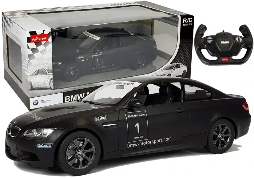 Mamido RASTAR RASTAR Auto na dálkové ovládání RC BMW M3 1:14 černé