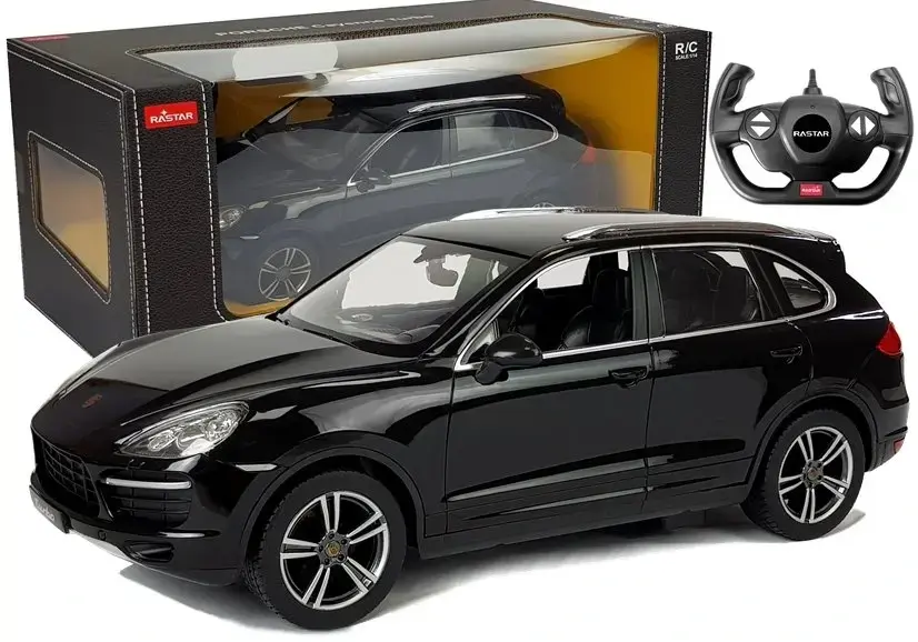 Mamido RASTAR Auto na dálkové ovládání RC Porsche Cayenne Turbo Rastar 1:14 černé