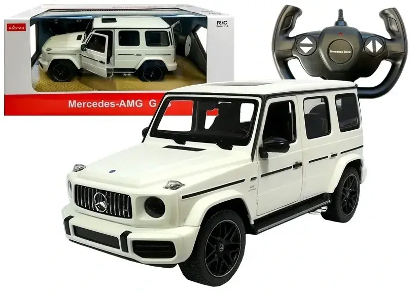 mamido Auto na dálkové ovládání RC Mercedes G63 1:14 bílé