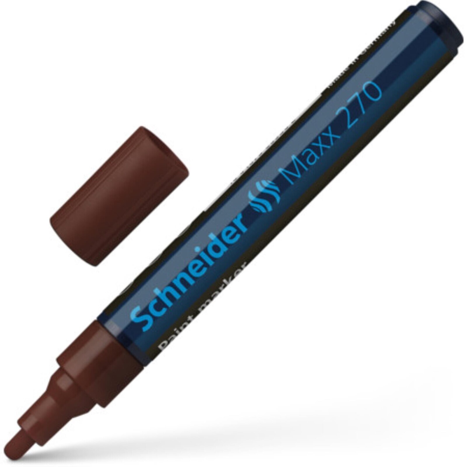 Lakový popisovač Schneider 270 - 1-3 mm, hnědý