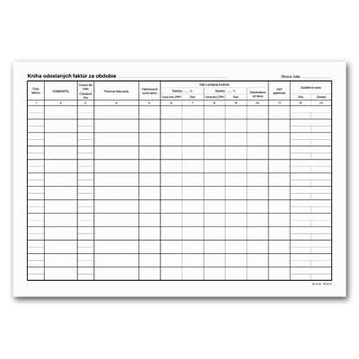 Optys Kniha odoslaných faktur A4