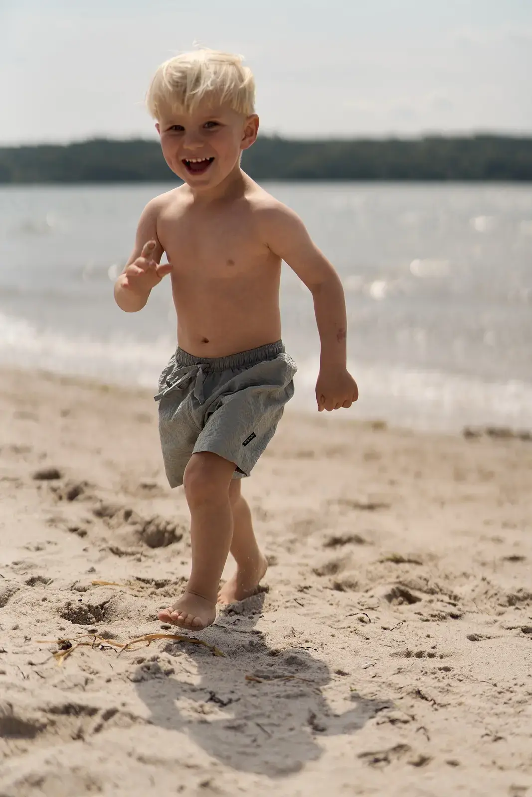 Mikk-Line dětské plavky 1044 Green Milieu Velikost: 74/80