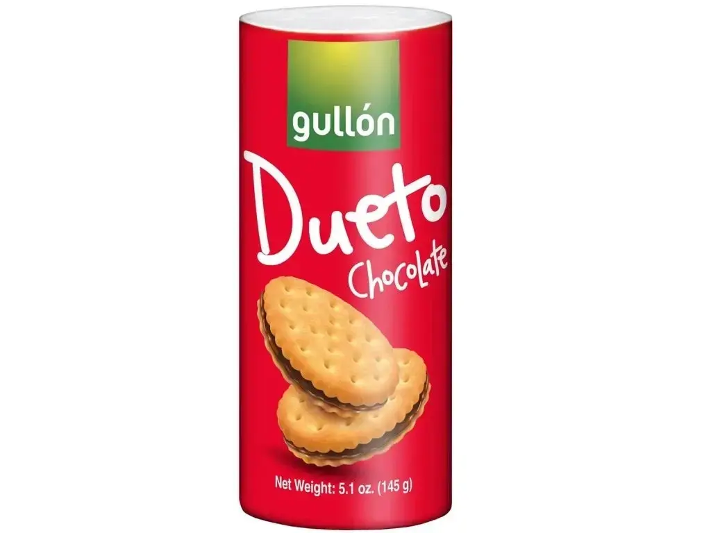 Gullón Duo Chocolate sušenky plněné čokoládovým krémem 145 g