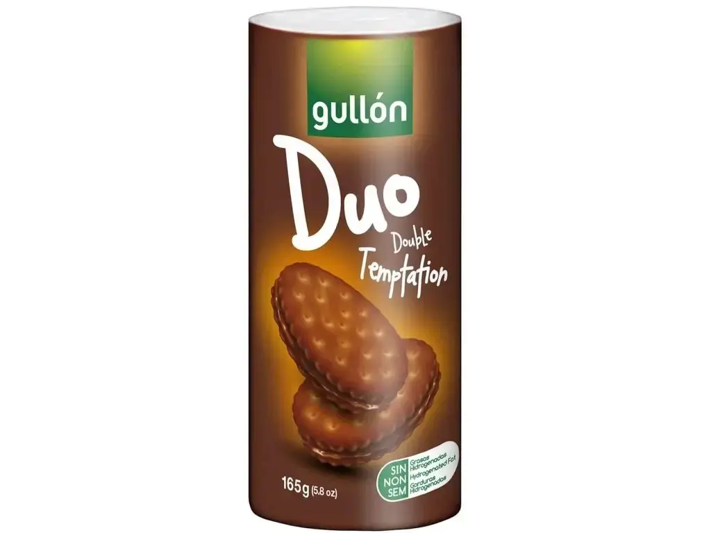 Gullón Duo Double Temptation kakaové sušenky plněné čokoládovým krémem 165 g
