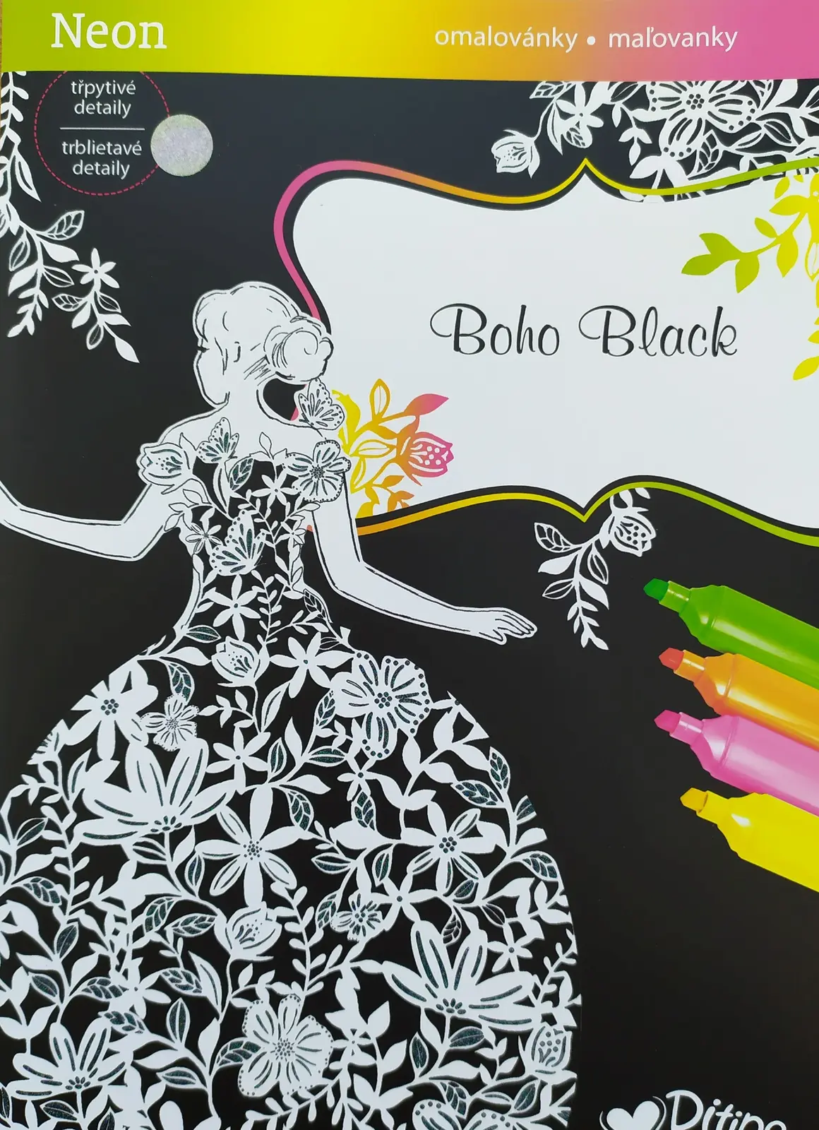 Ditipo Ditipo, 7231001, Třpytivé malování, Boho black