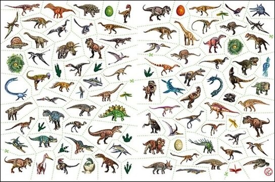 Omalovánky a 100 tetování Dinosauři