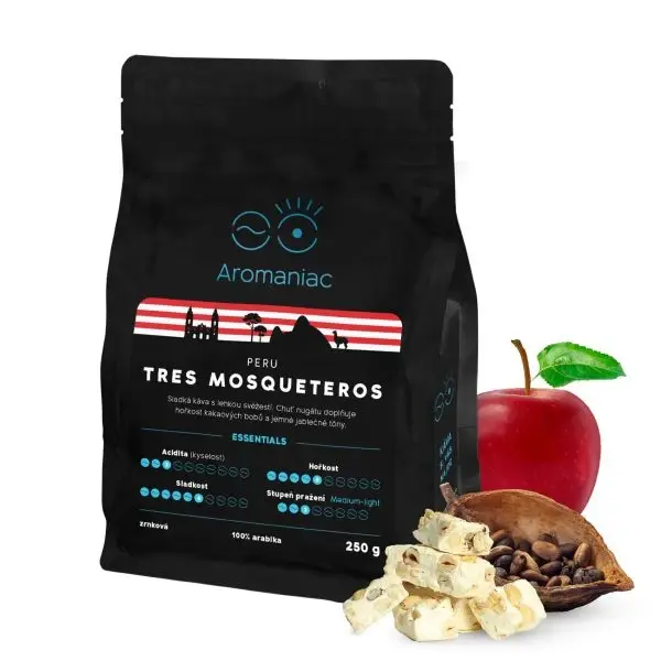 AROMANIAC Peru Tres Mosqueteros - zrnková, 250 g