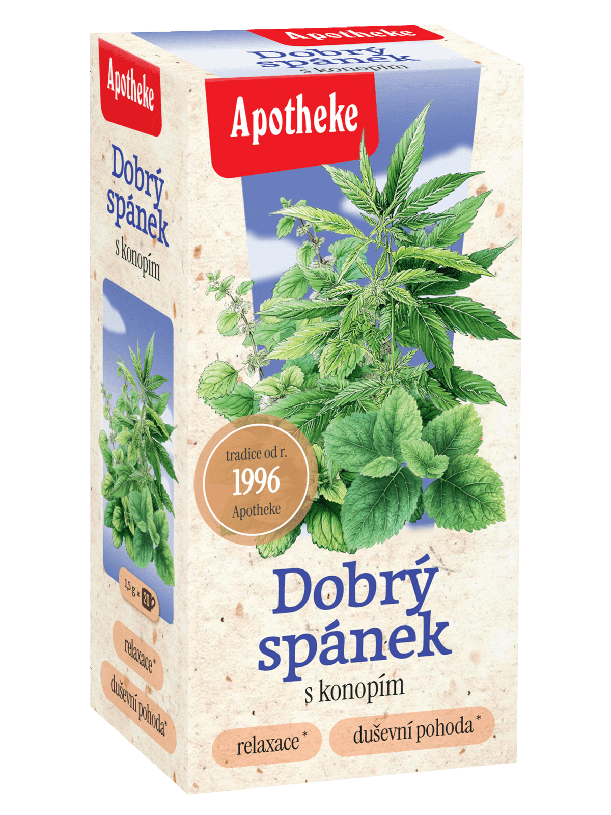 APOTHEKE čaj Dobrý spánek s konopím 20 x 1.5 g