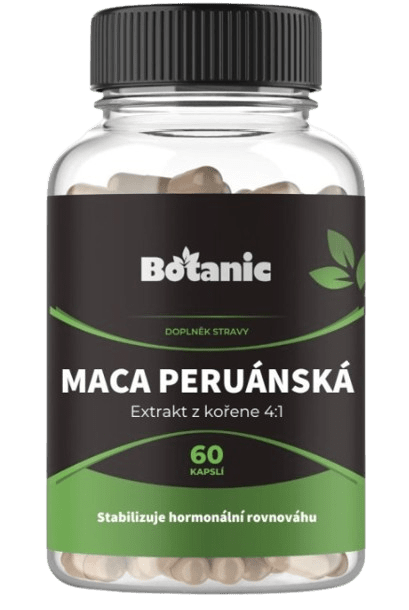BOTANIC Maca peruánská - Prášek z kořene BIO 60 kapslí