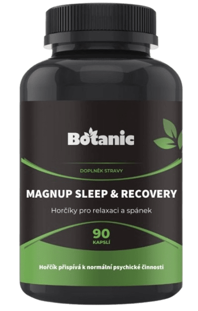 BOTANIC MagnUp Sleep & Recovery - Hořčíky pro relaxaci a spánek 90 kapslí