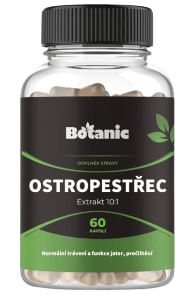 BOTANIC Ostropestřec mariánský - Extrakt 10:1, 60 kapslí