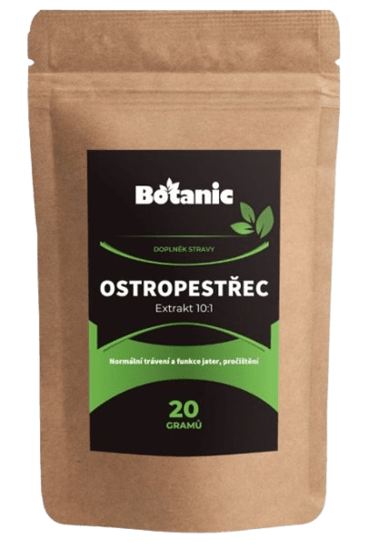 BOTANIC Ostropestřec mariánský - Extrakt 10:1, 20 g