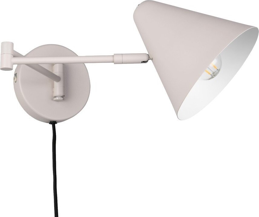 Slonovinové nástěnné svítidlo s ohybatelnou konstrukcí do zásuvky ø 15 cm Cosima – Trio