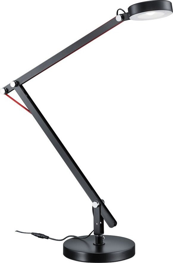Černá LED stolní lampa s ohybatelnou konstrukcí (výška 90 cm) Amsterdam – Trio