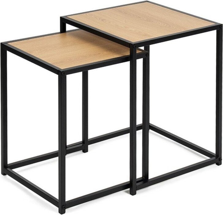 Odkládací stolky v sadě 2 ks v dekoru dubu 38x38 cm Noah – Bonami Essentials