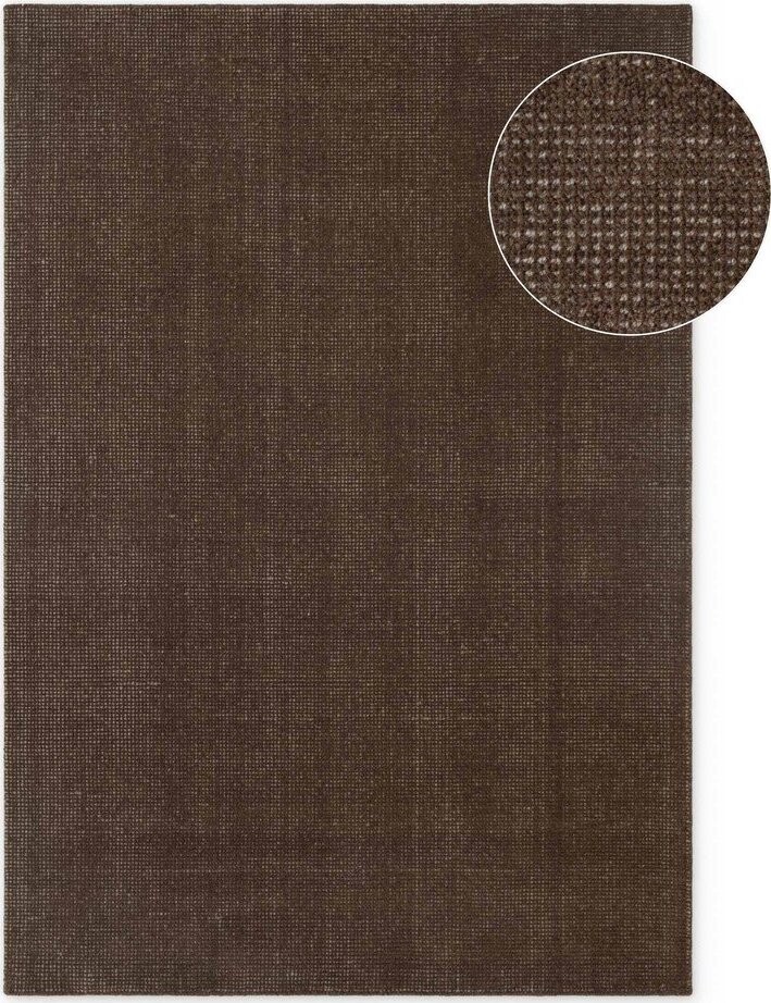 Hnědý ručně tkaný vlněný koberec 120x170 cm Greenwich – Ted Baker