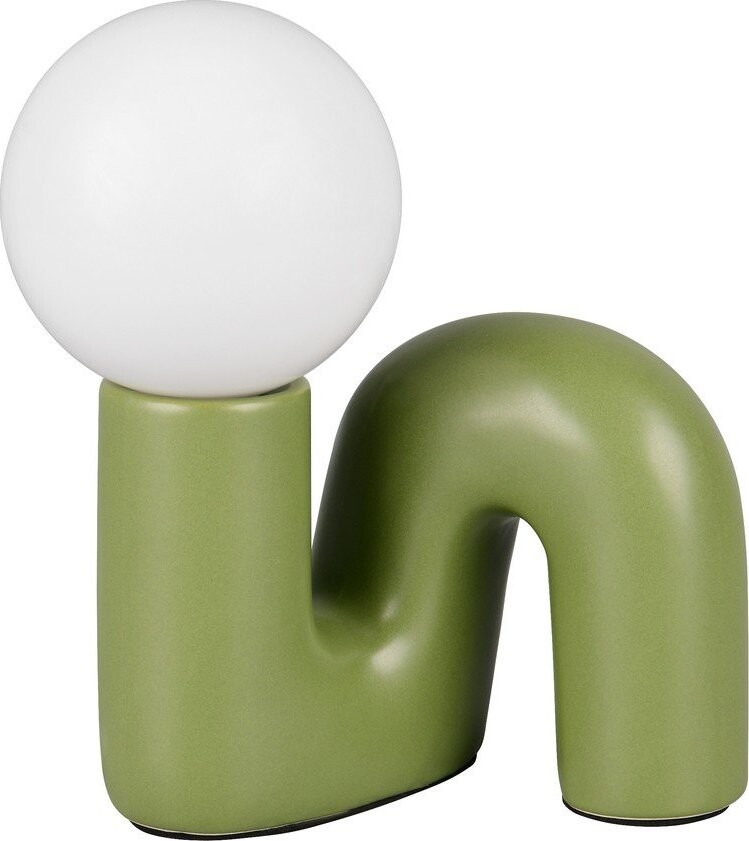Zelená keramická stolní lampa (výška 21,5 cm) Quinn – Reality