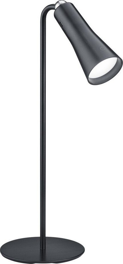 Matně černá kovová LED stolní lampa (výška 36 cm) Maxi – Reality