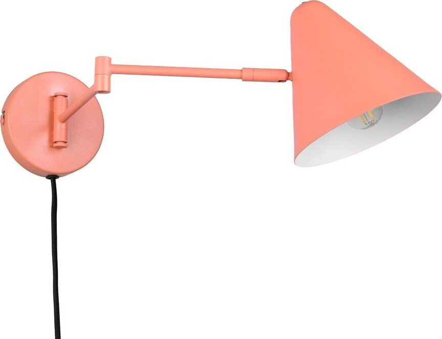 Oranžové nástěnné svítidlo s ohybatelnou konstrukcí do zásuvky ø 15 cm Cosima – Trio