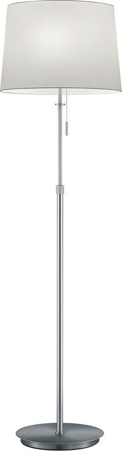 Stojací lampa ve stříbrné barvě s textilním stínidlem (výška 180 cm) Lyon – Trio