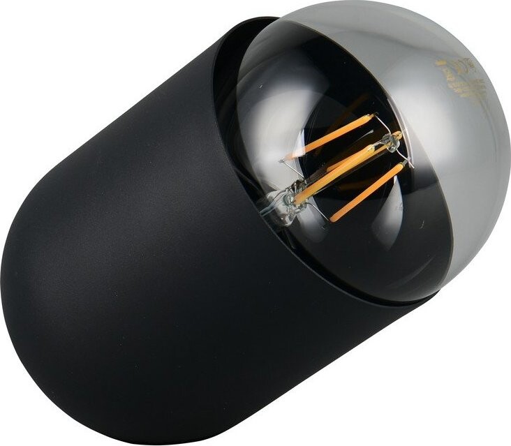 Černá kovová stolní lampa (výška 13,5 cm) Nara – Reality
