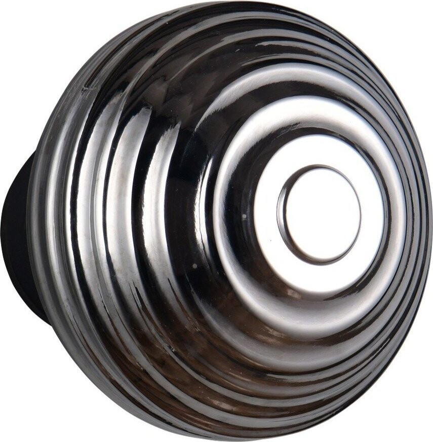 Tmavě šedé skleněné LED nástěnné svítidlo na USB ø 15,5 cm Earl – Reality