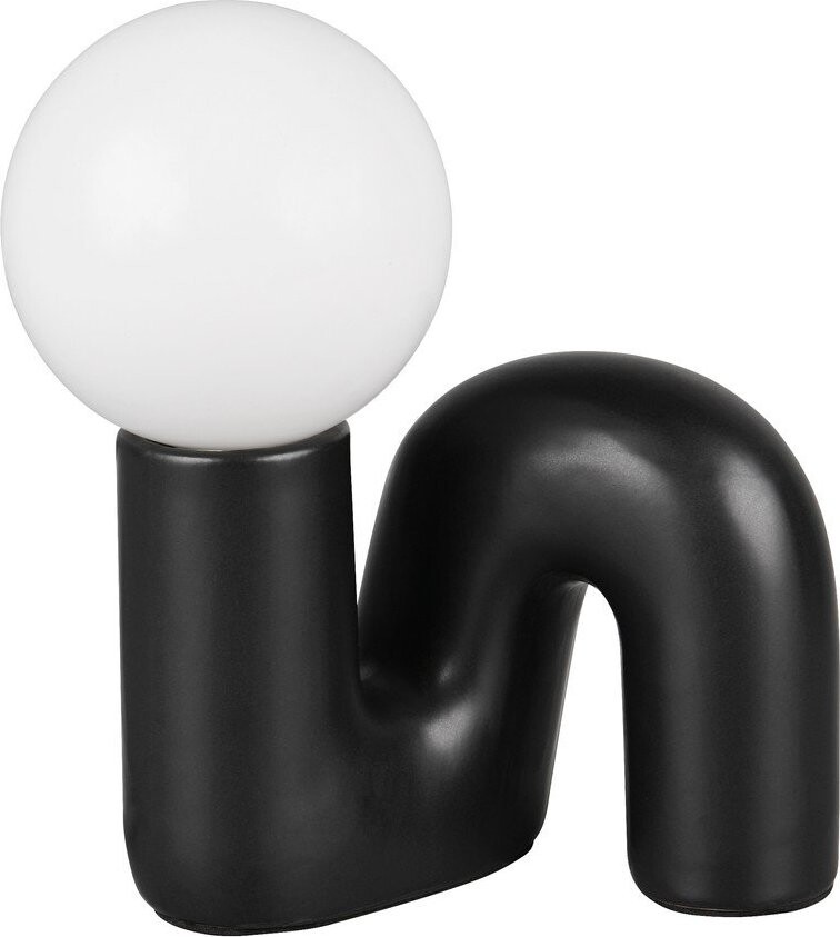 Černá keramická stolní lampa (výška 21,5 cm) Quinn – Reality