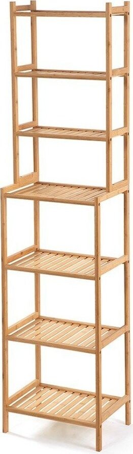 Bambusový koupelnový regál v přírodní barvě 40x154 cm Skaren – Bonami Essentials