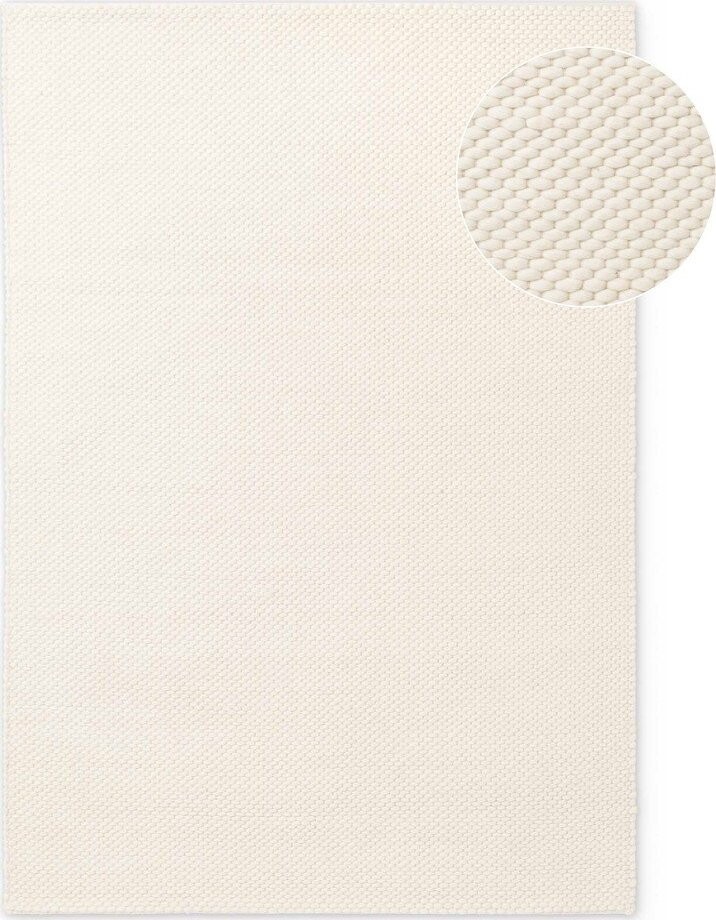 Krémový ručně tkaný vlněný koberec 160x230 cm Lyon Beans – Elle Decoration
