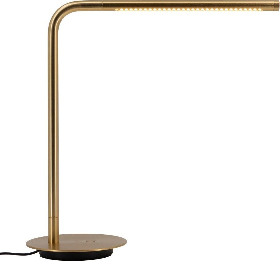 Kovová LED stolní lampa s USB portem/stmívatelná v mosazné barvě (výška 46 cm) Omni Table – UMAGE