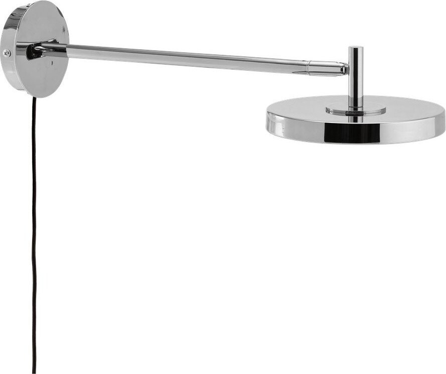 LED nástěnné svítidlo s ohybatelnou konstrukcí/stmívatelné do zásuvky v leskle stříbrné barvě ø 15 cm Asteria Wall Long – UMAGE