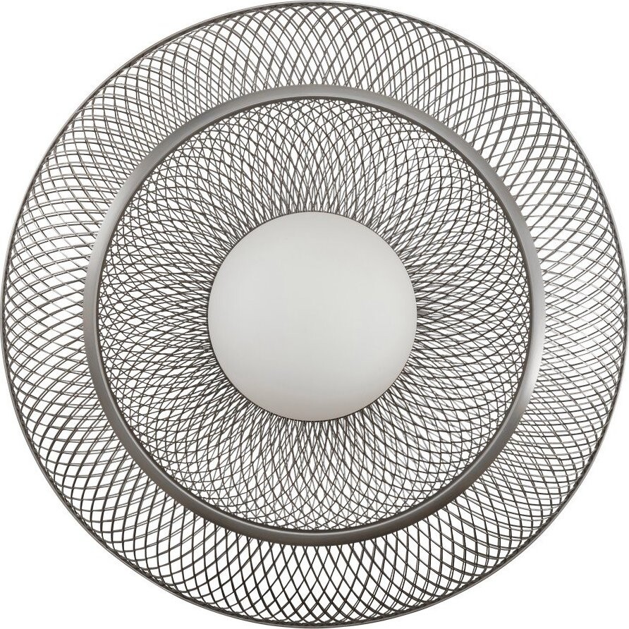 Ocelové nástěnné svítidlo ve stříbrné barvě ø 45 cm Faraday Up – UMAGE