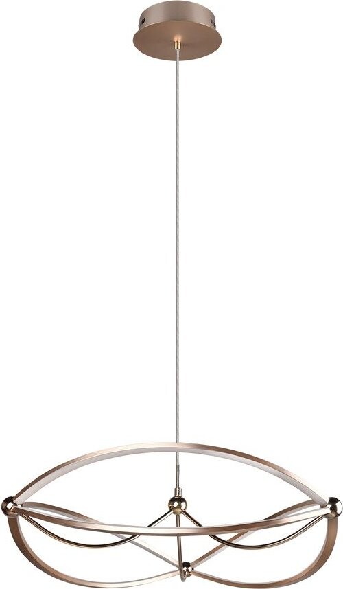 LED stmívatelné závěsné svítidlo v mosazné barvě Charivari – Trio