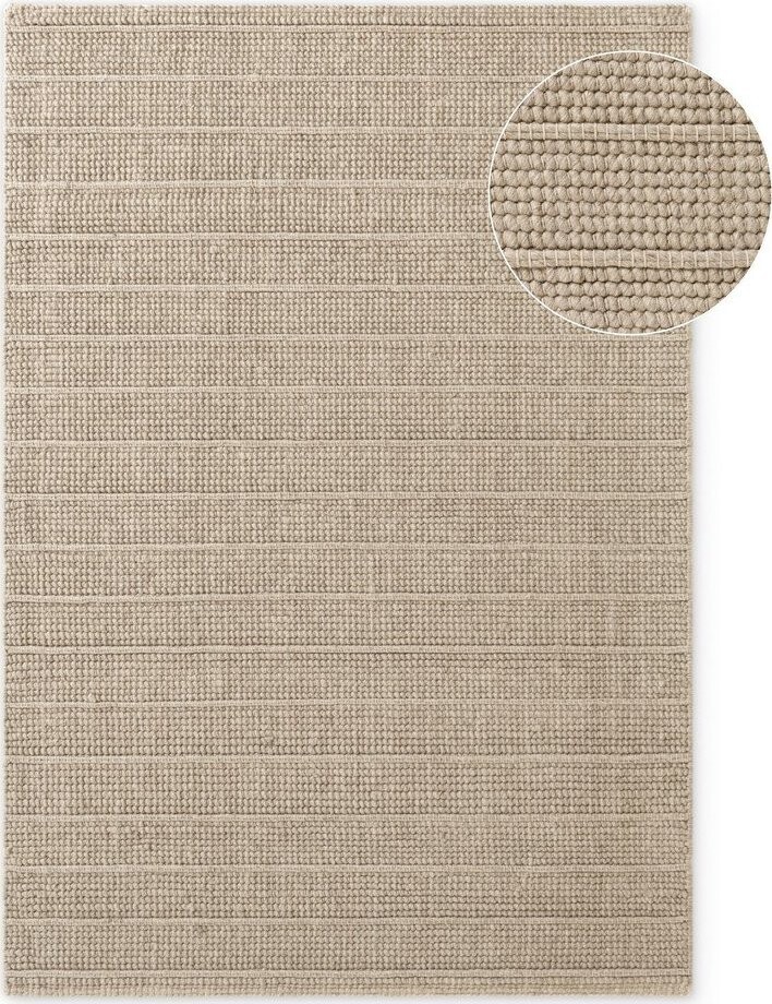 Béžový ručně tkaný vlněný koberec 200x300 cm Camden Parker – Ted Baker