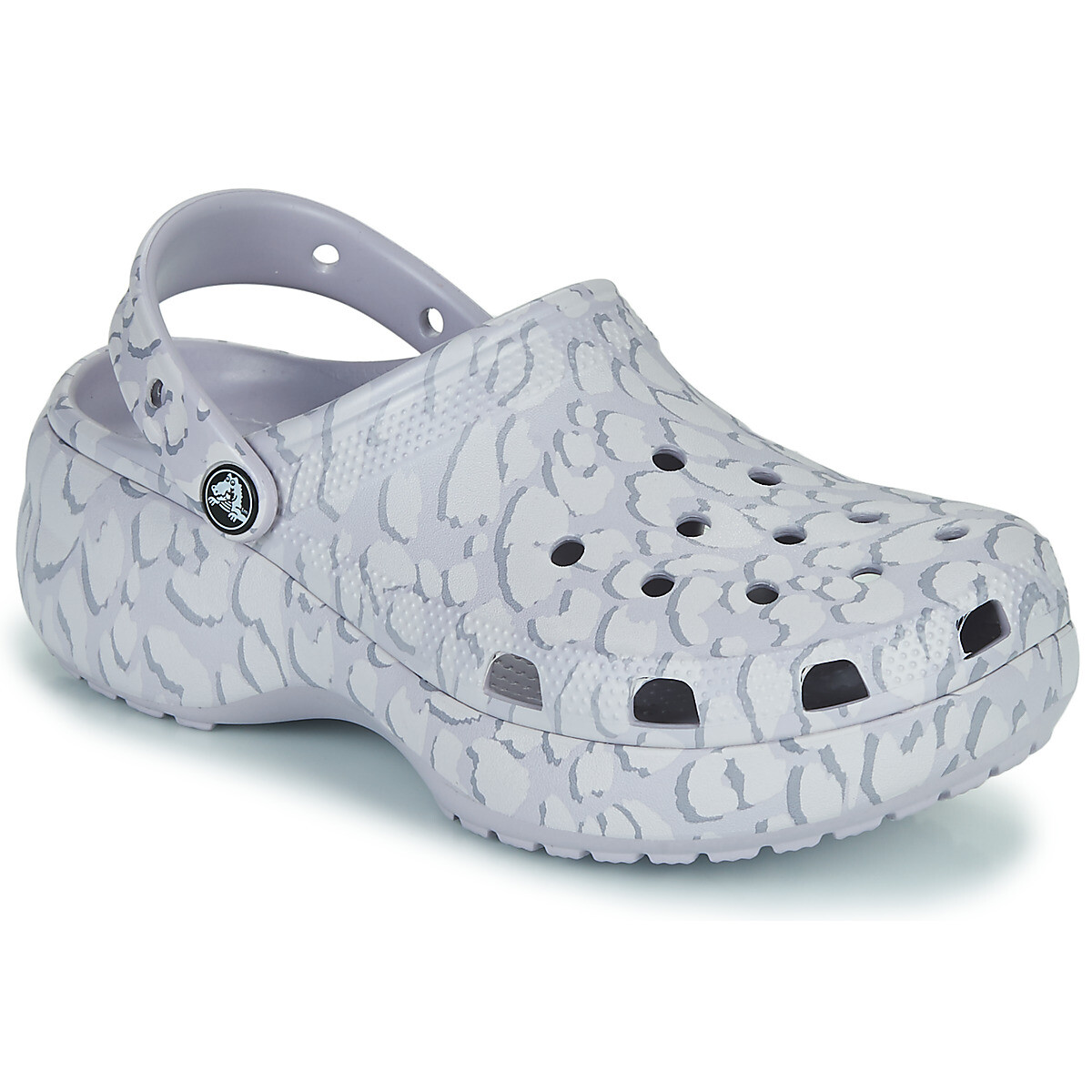 Crocs  Classic platform clog  ANIMAL  Šedá