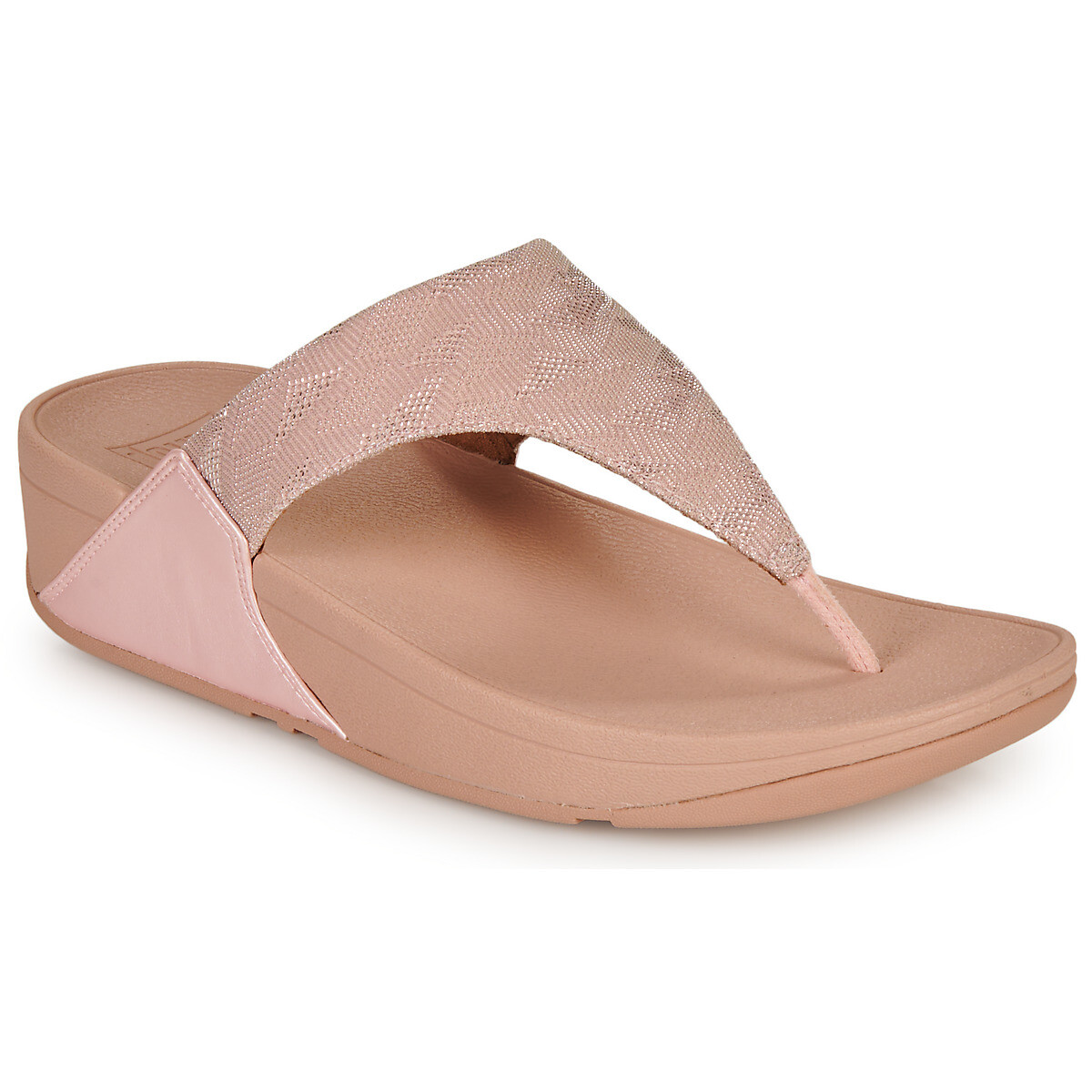 FitFlop  LULU GLITZ TOE-POST SANDALS  Růžová
