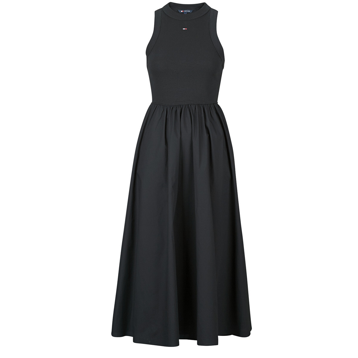Tommy Jeans  TJW RIB POPLIN TANK DRESS EXT  Černá