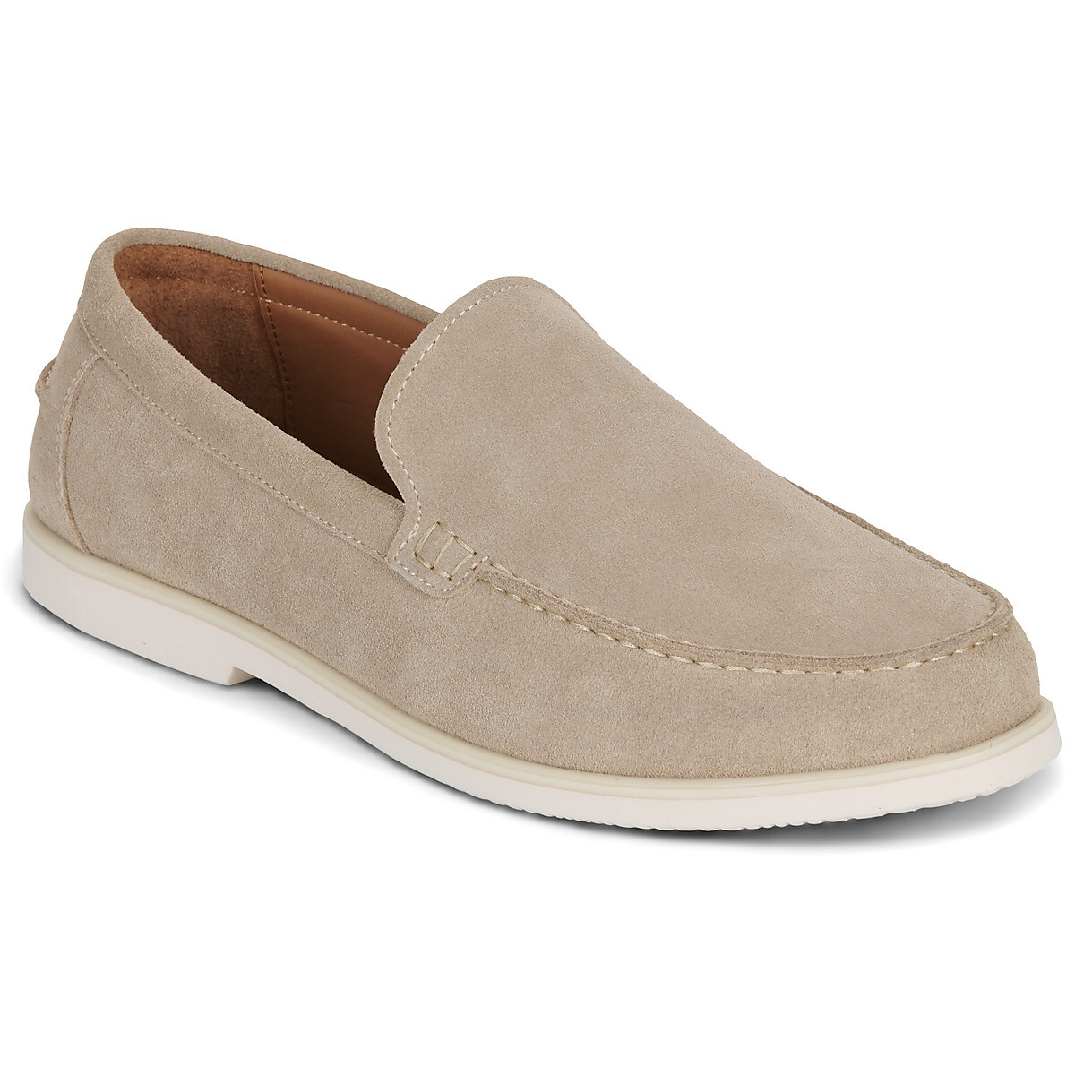 Selected  SLHOWEN SUEDE CLEAN LOAFER  Béžová