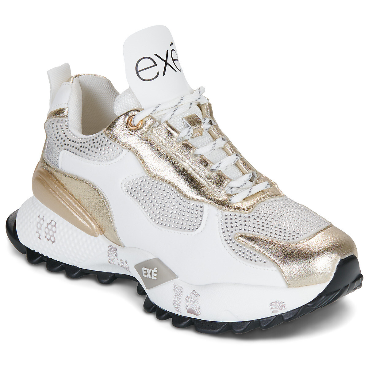 Exé Shoes  D190608-22A-PU-WHITE-GOLD  Bílá