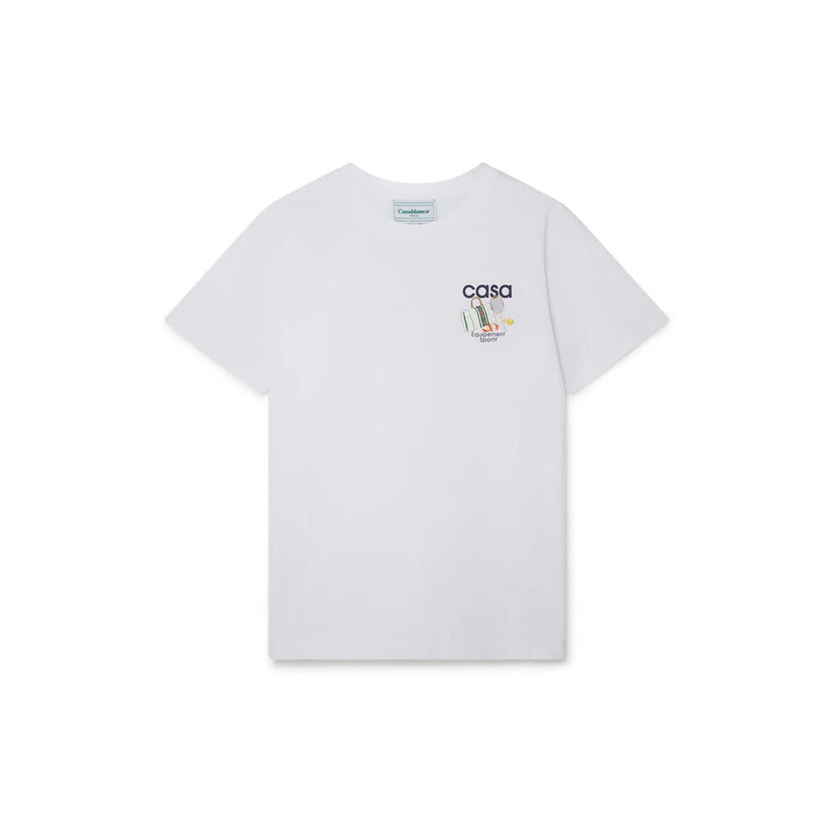 Casablanca  T-SHIRT EQUIPEMENT SPORTIF WHITE  Bílá