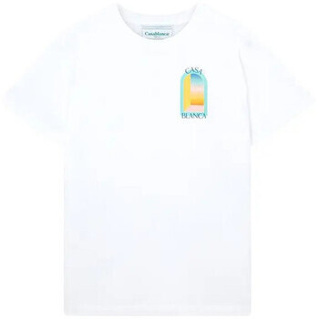 Casablanca  TSHIRT L'ARC COLORÉ WHITE  Bílá