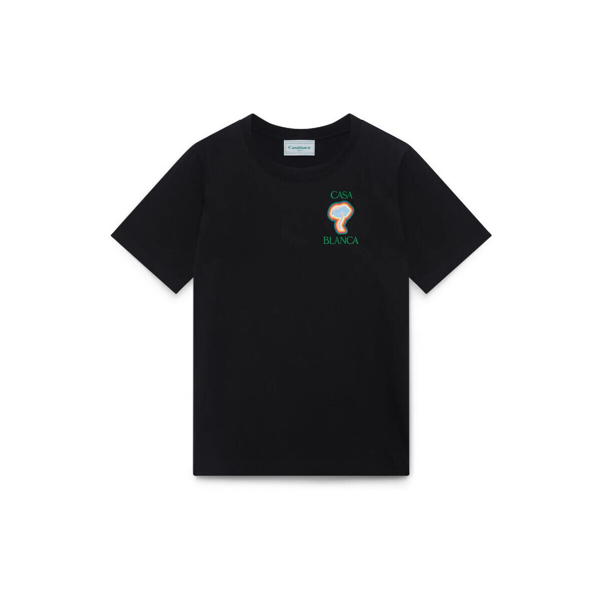 Casablanca  RAINBOW MUSHROOM T-SHIRT BLACK  Černá