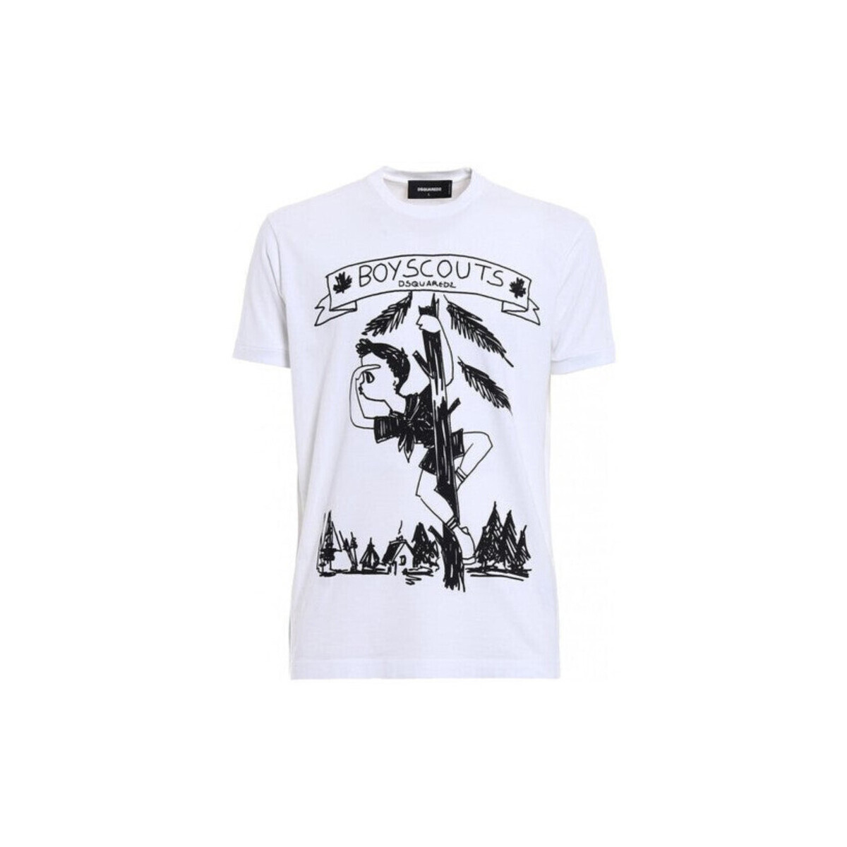 Dsquared  T-SHIRT S74GD0377 WHITE  Bílá