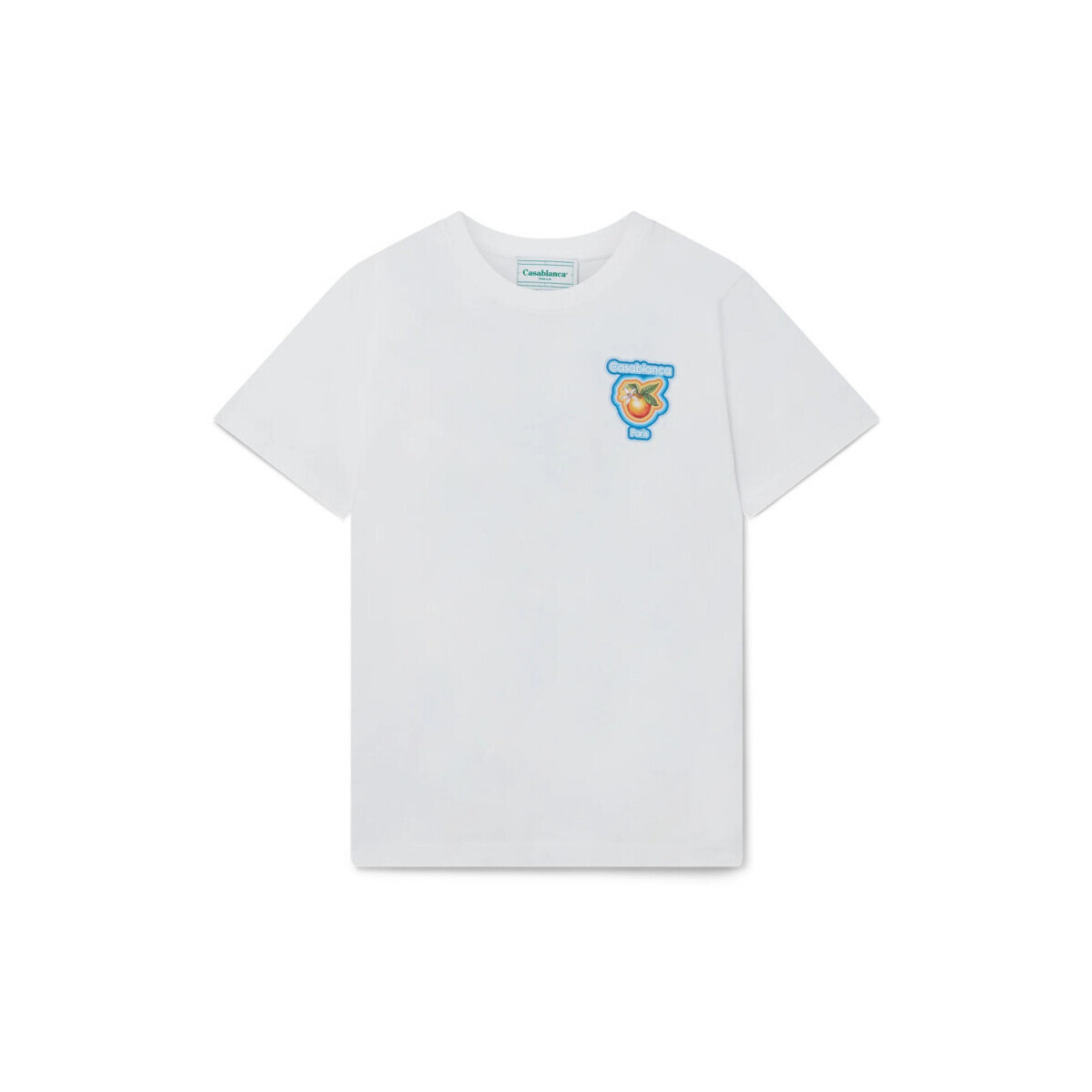 Casablanca  T-SHIRT RADIATING ORANGE WHITE  Bílá