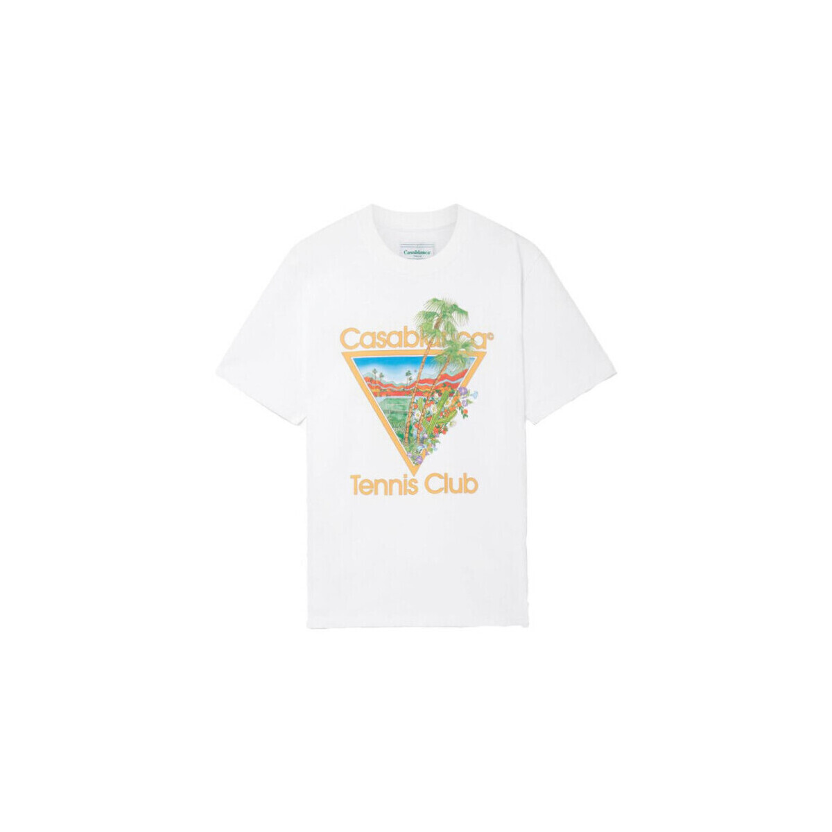 Casablanca  T-SHIRT MS22-JTS-001-04 WHITE  Bílá