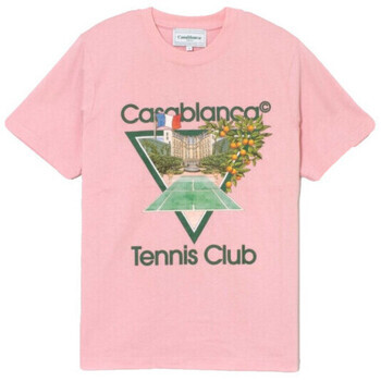 Casablanca  T-SHIRT TENNIS CLUB ICON PINK  Růžová