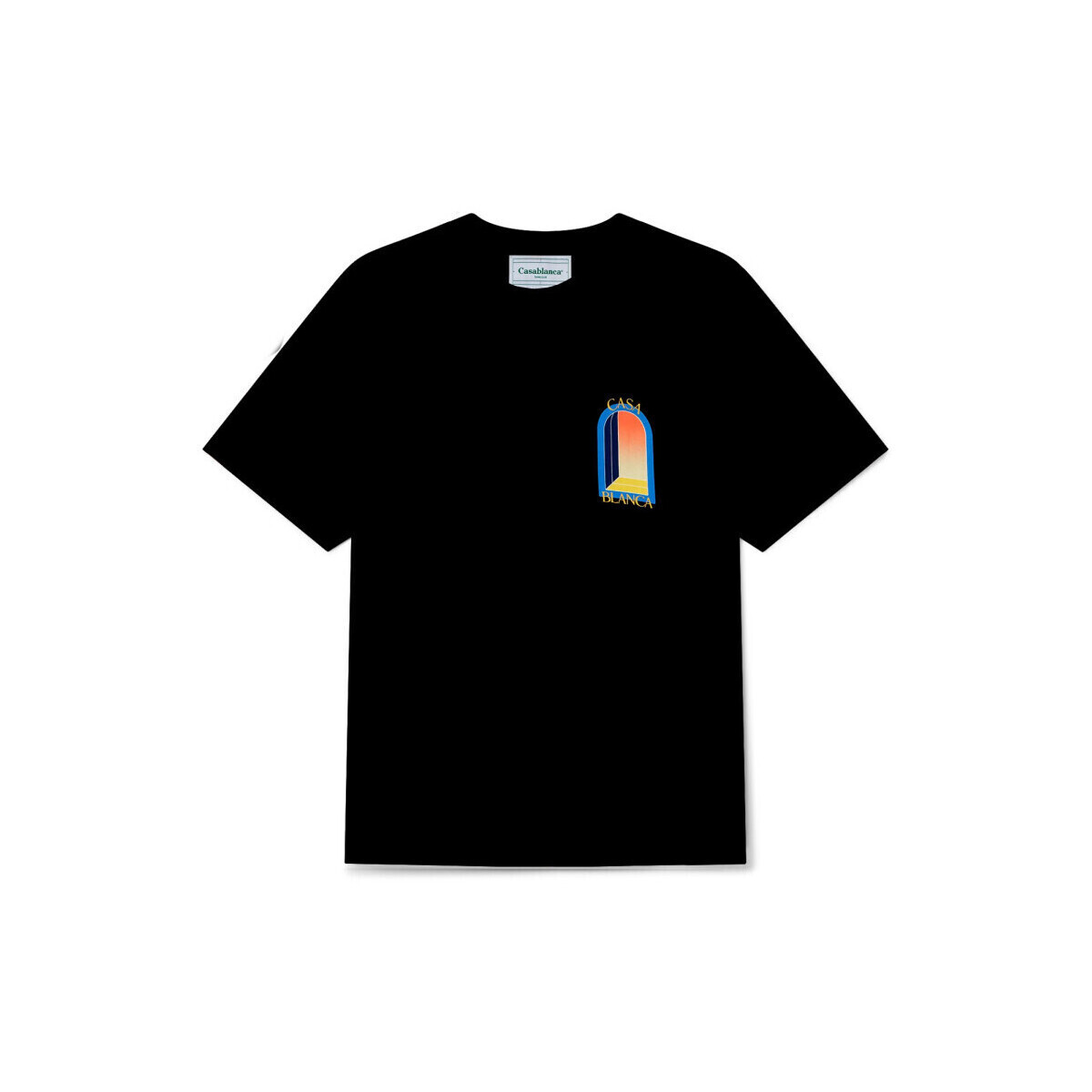Casablanca  T-SHIRT L'ARCHE DE NUIT BLACK  Černá