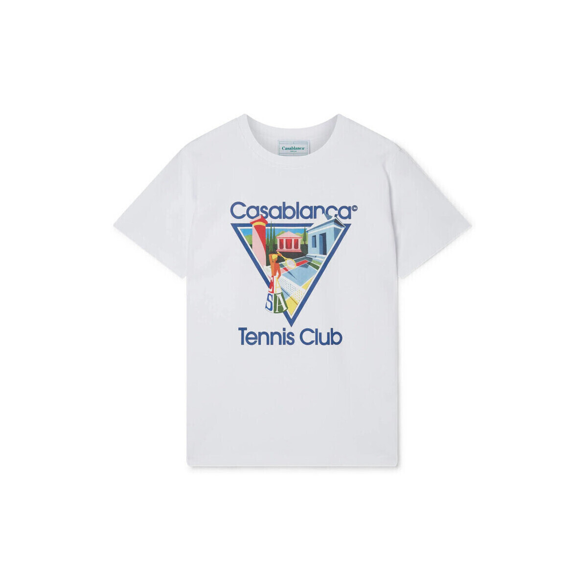 Casablanca  T-SHIRT LA JOUEUSE WHITE  Bílá