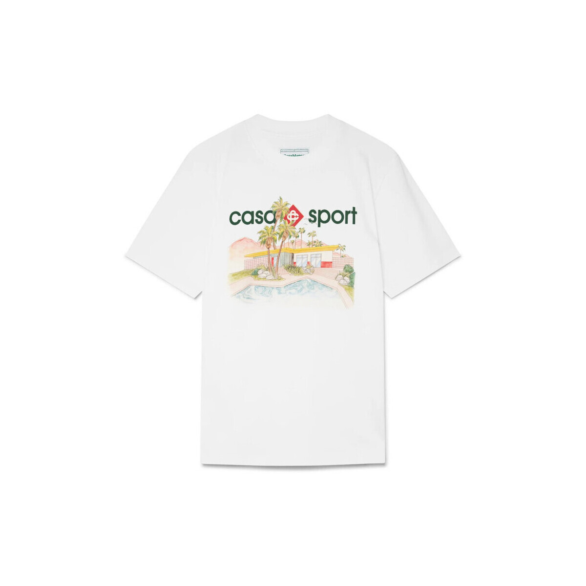 Casablanca  T-SHIRT POOLSIDE WHITE  Bílá